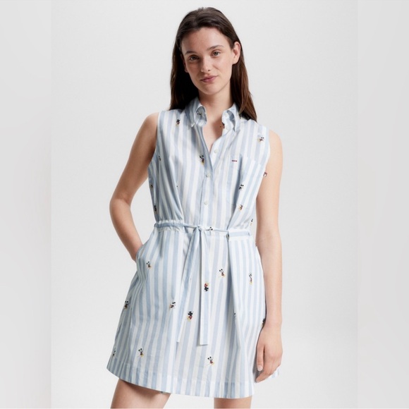 Mickey Mouse Sleeveless Shirt Dress for Women by Tommy Hilfiger – Disney100 - Picture 3 of 9